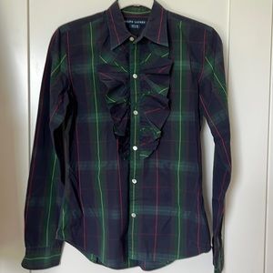 Ralph Lauren Button-Down with Ruffle
